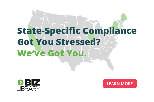 BizLibrary's state-specific anti-harassment compliance training