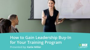 webinar on gaining leadership buy-in for employee training